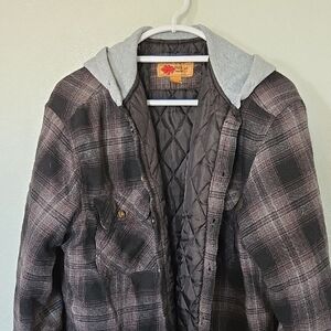 Field N' Forest | Insulated Hooded Flannel Shirt Size Large Tall